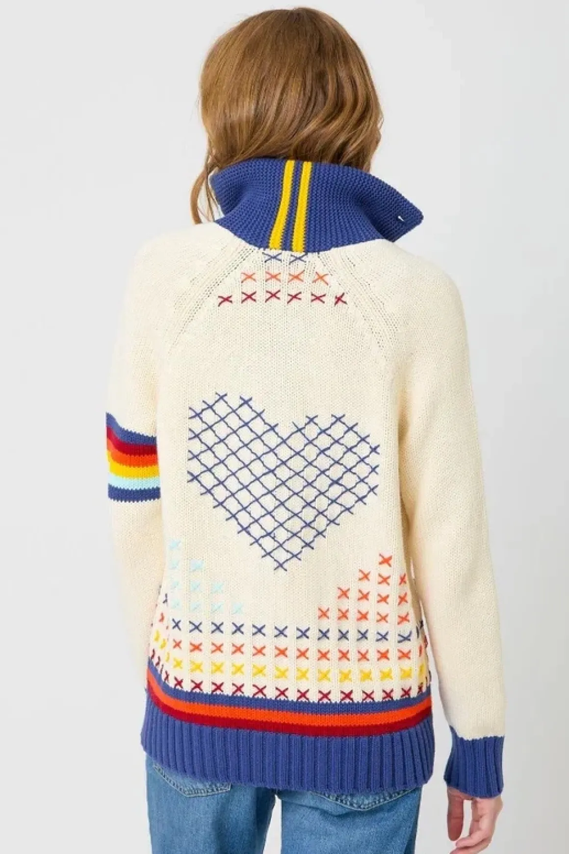 Kerri Rosenthal Joy Imperfect Heart Sweater Coat