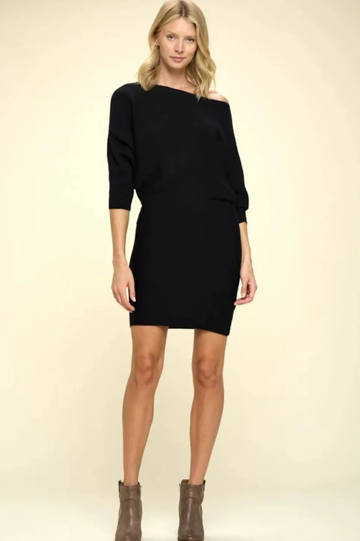 Knit Dolman Sleeve Dress *Online Only*