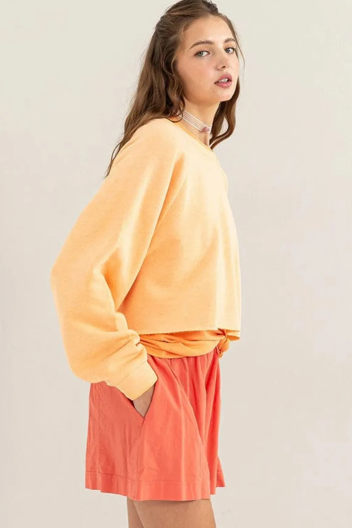 Laid Back Crop Sweatshirt  *Online Only*