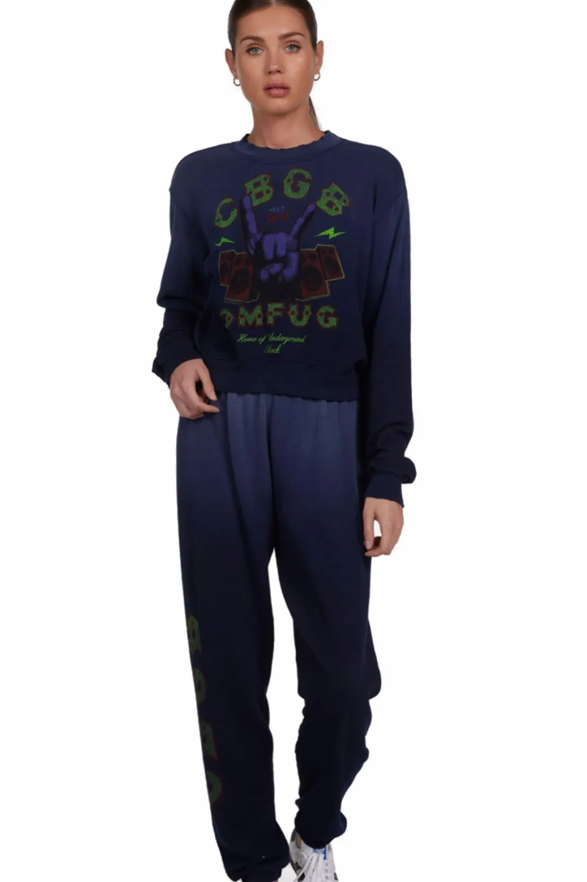 Lauren Moshi CBGB Rock Hand Pullover