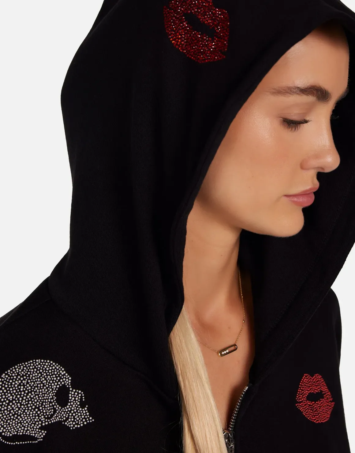 lauren_moshi_lachelle_stu_2.webp Lauren Moshi Lachelle Studded Skulls & Lips Hoodie