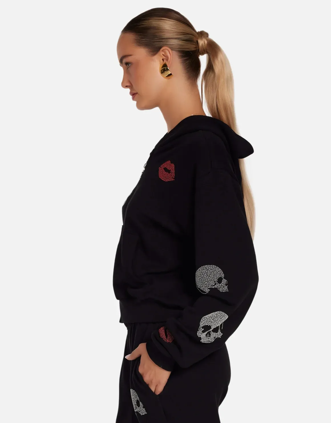 lauren_moshi_lachelle_stu_4.webp Lauren Moshi Lachelle Studded Skulls & Lips Hoodie