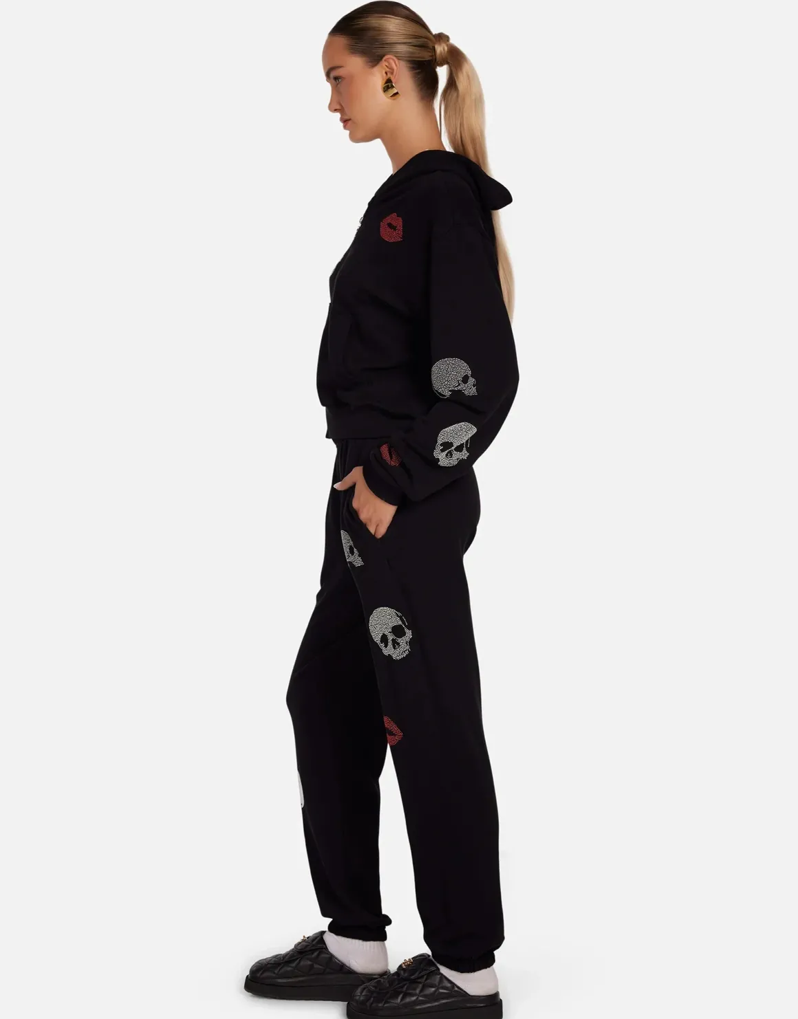 lauren_moshi_lachelle_stu_6.webp Lauren Moshi Lachelle Studded Skulls & Lips Hoodie