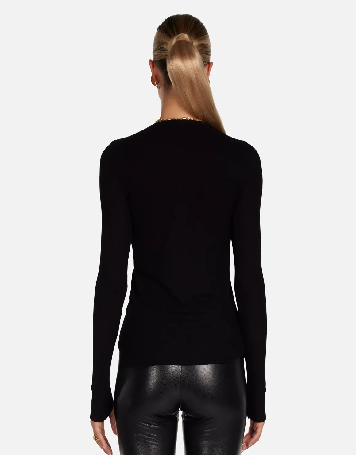 lauren_moshi_mckinley_stu_2.webp Lauren Moshi McKinley Stud Skull & Lips Long Sleeve Shirt