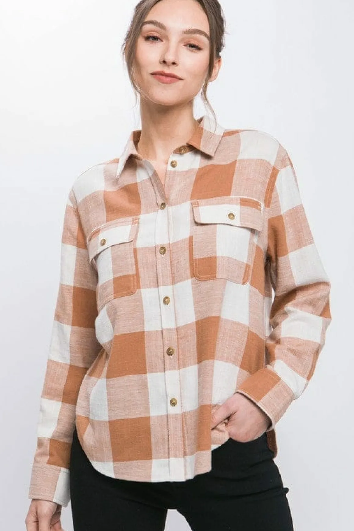lightweight_plaid_button__3.webp Lightweight Plaid Button Down Top *Online Only*