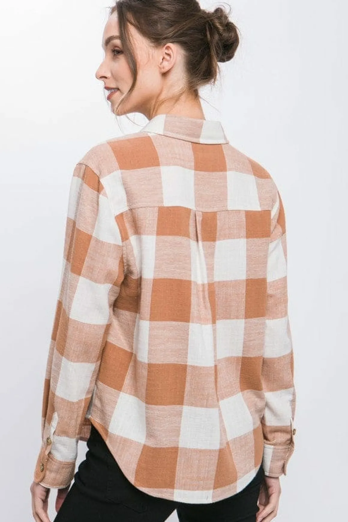 lightweight_plaid_button__5.webp Lightweight Plaid Button Down Top *Online Only*