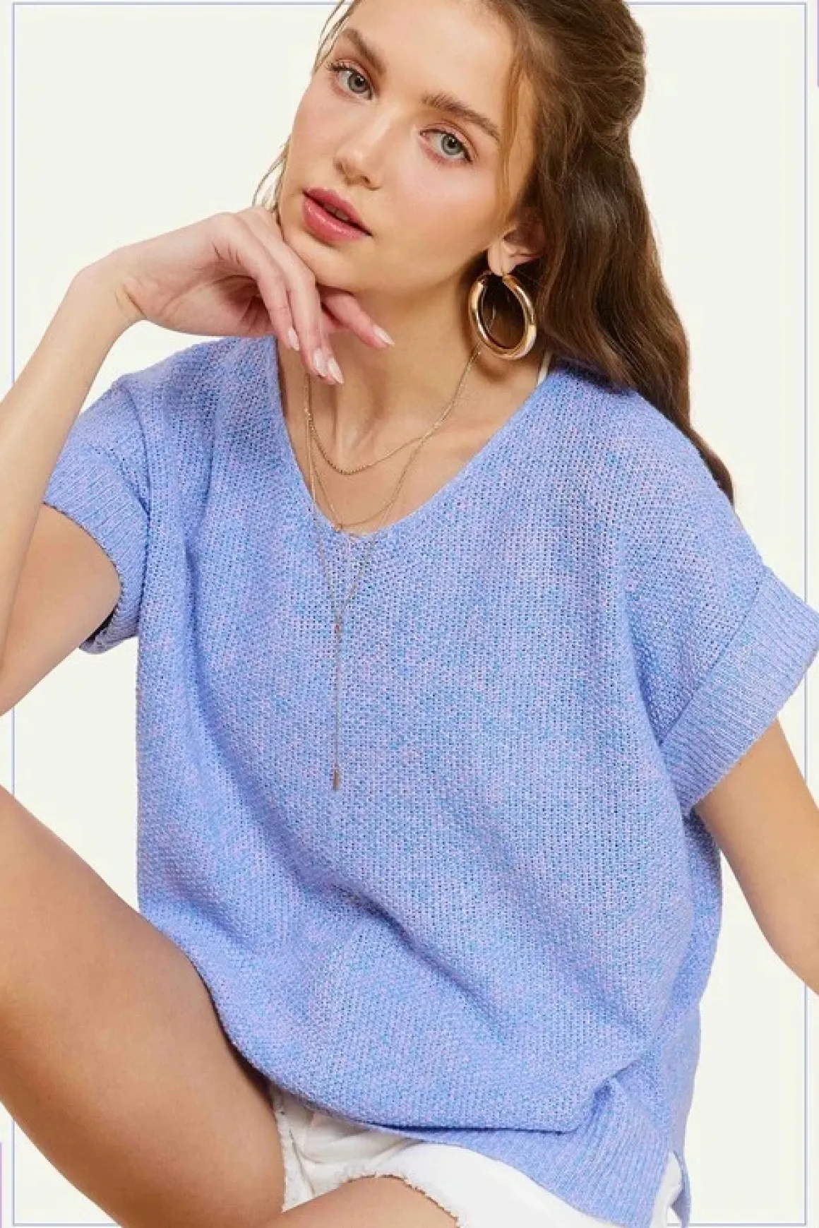 Lightweight Short Sleeve Sweater *Online Only*