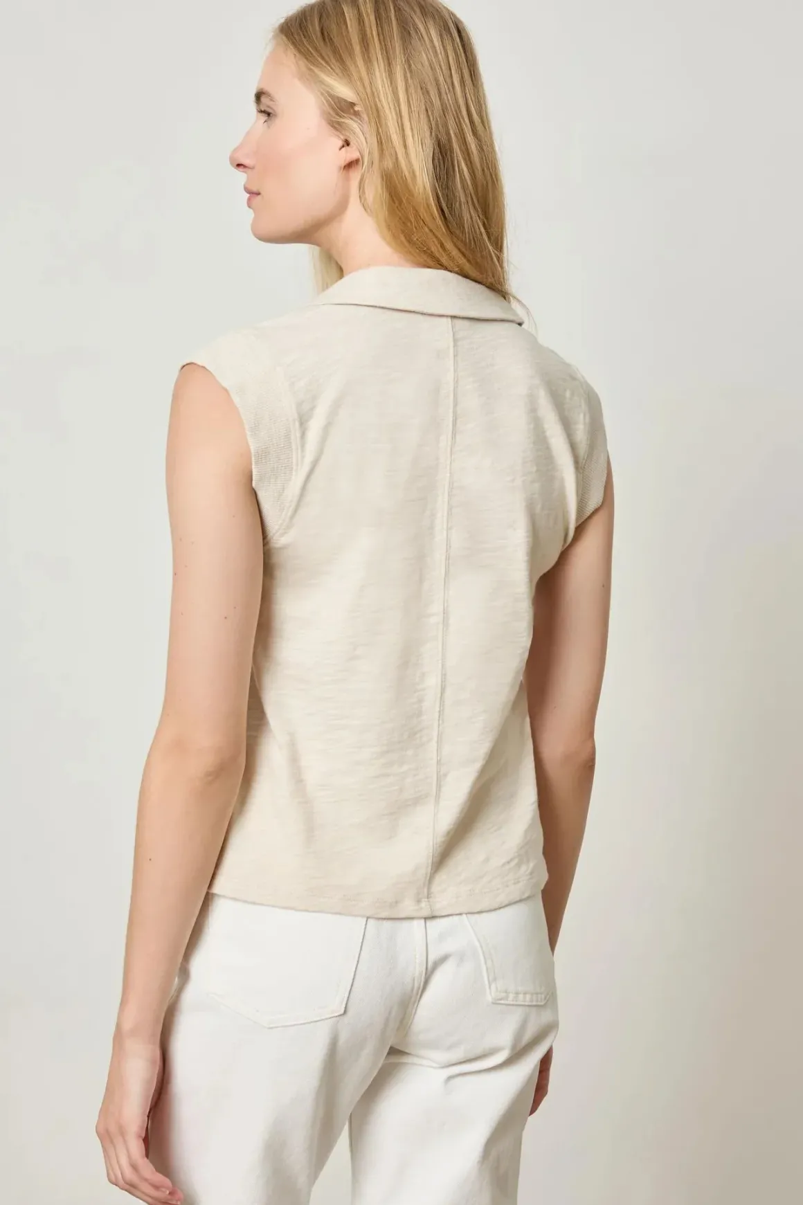 Lilla P Cap Sleeve Polo Shirt