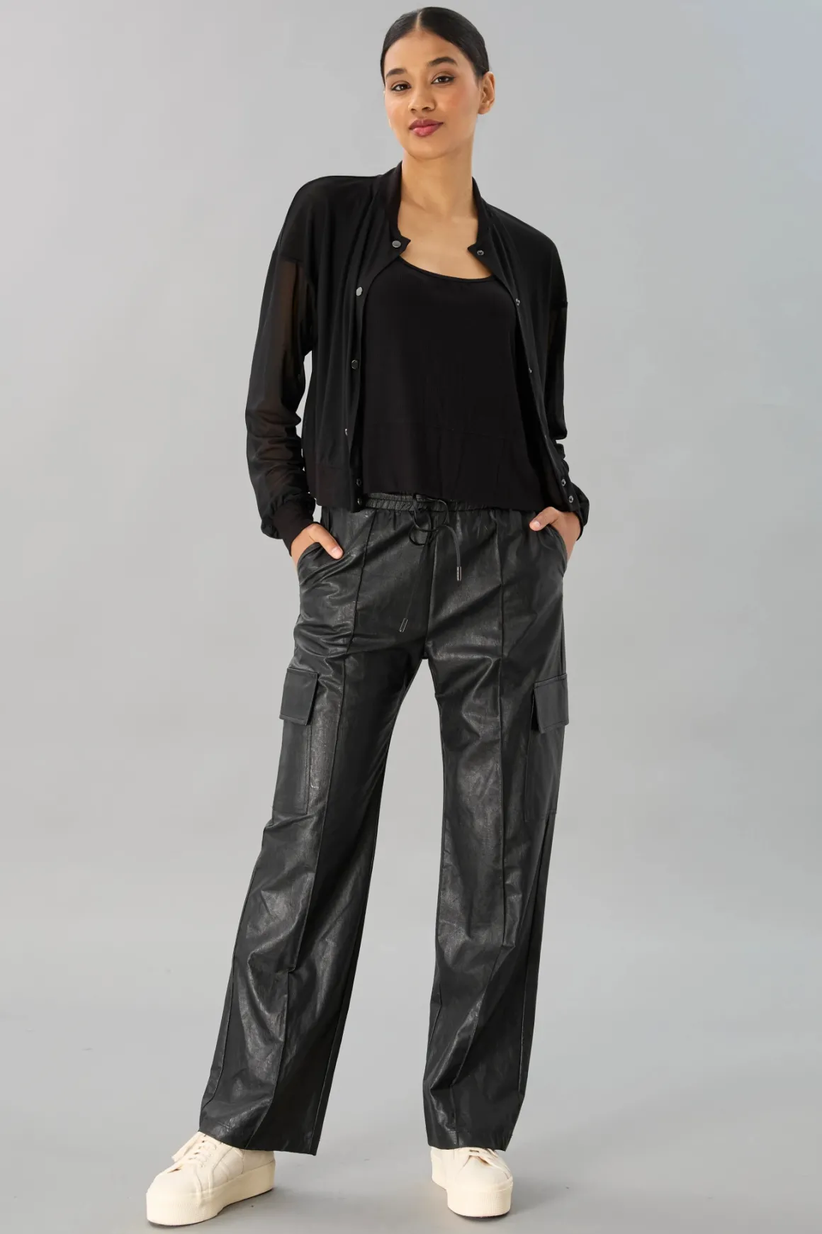 Lola & Sophie Mesh Bomber Jacket