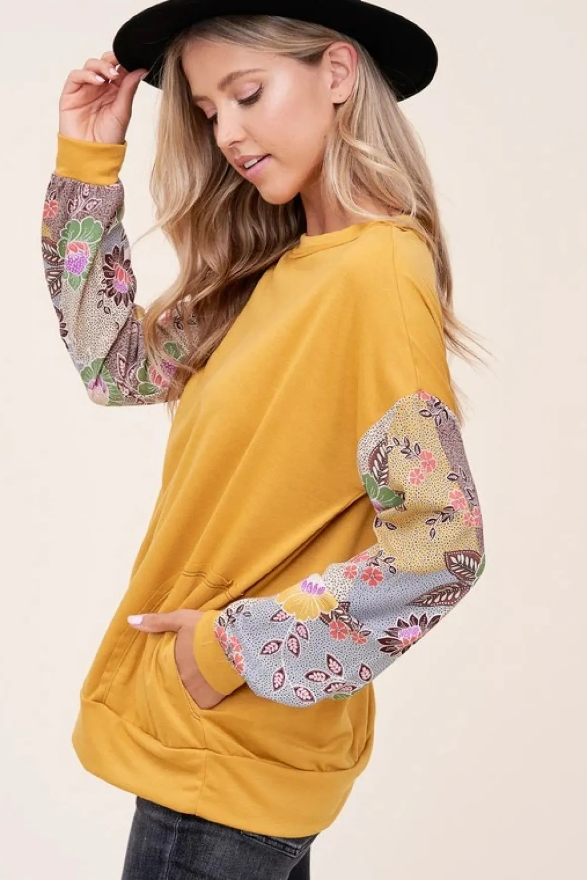 long_sleeve_floral_top_on_3.webp Long Sleeve Floral Top *Online Only*