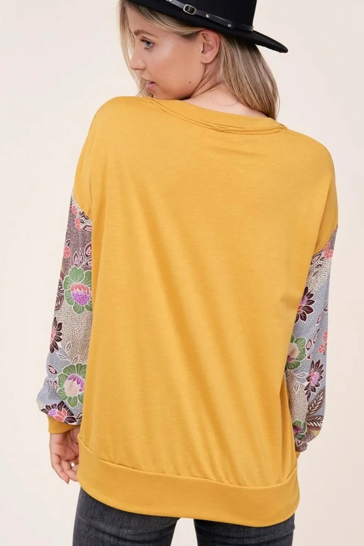 long_sleeve_floral_top_on_4.webp Long Sleeve Floral Top *Online Only*