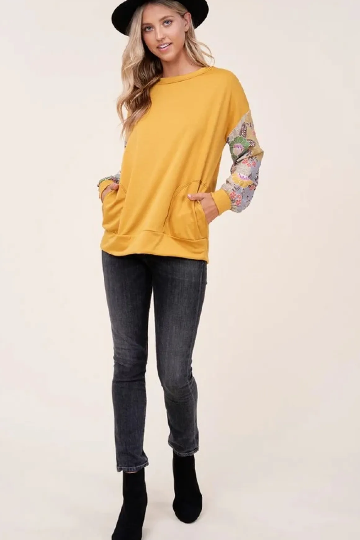 long_sleeve_floral_top_on_5.webp Long Sleeve Floral Top *Online Only*