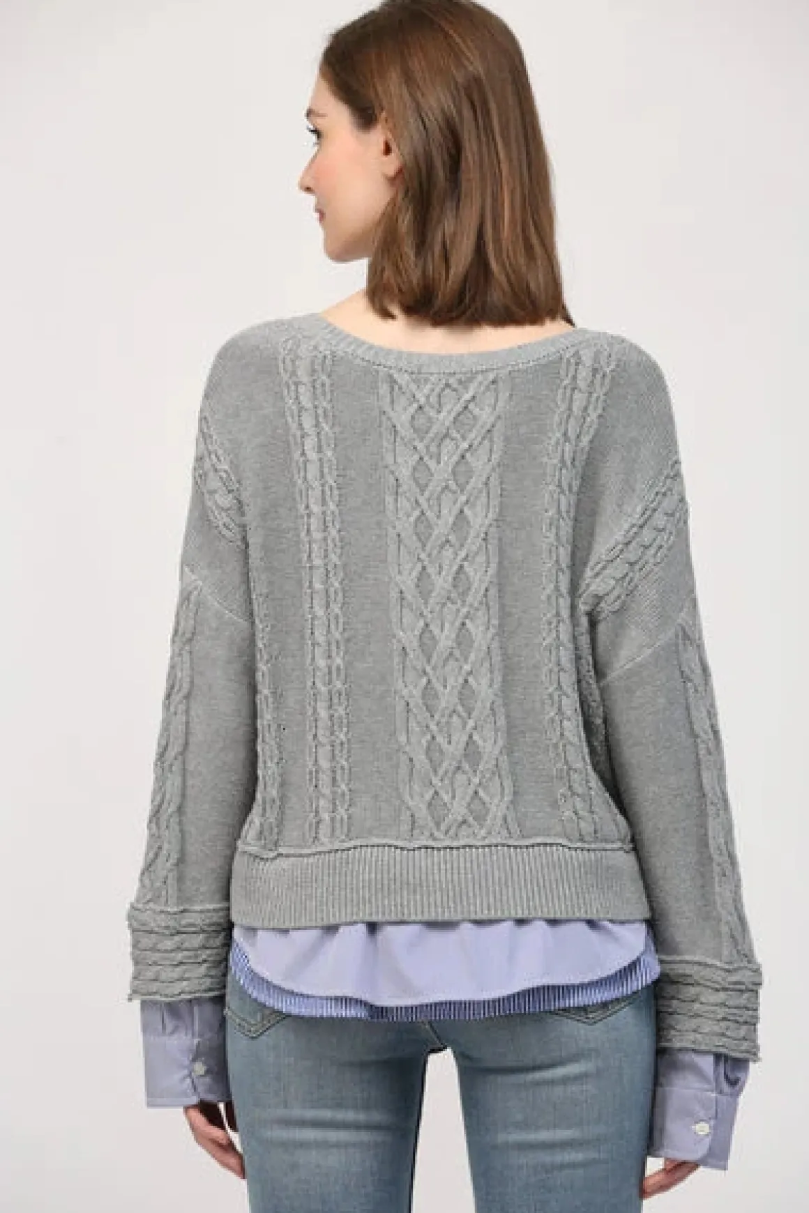love_amp_revenge_illusion_3.webp Love & Revenge Illusion Cable Knit Sweater