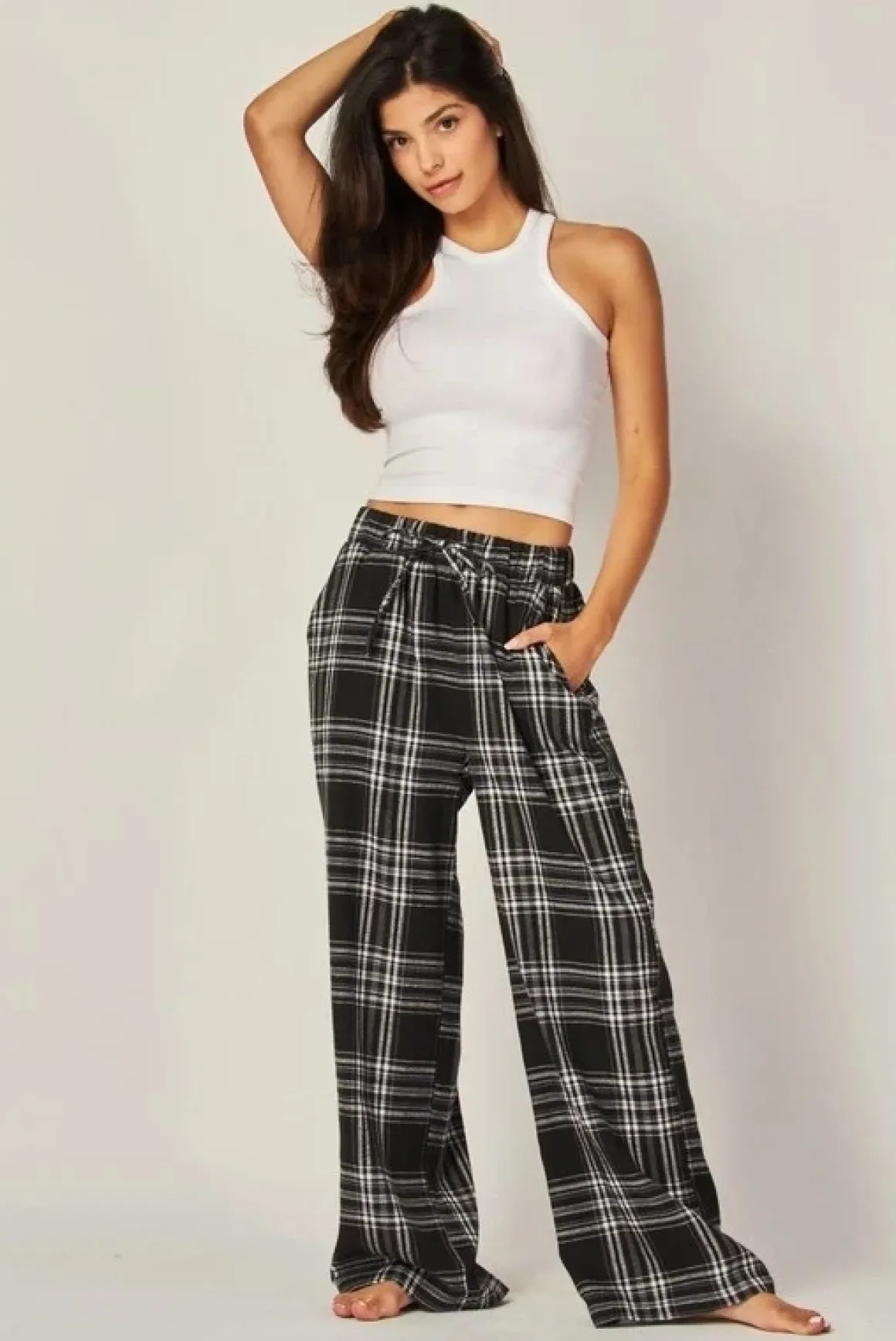 Love Poem Plaid Pajama Pants
