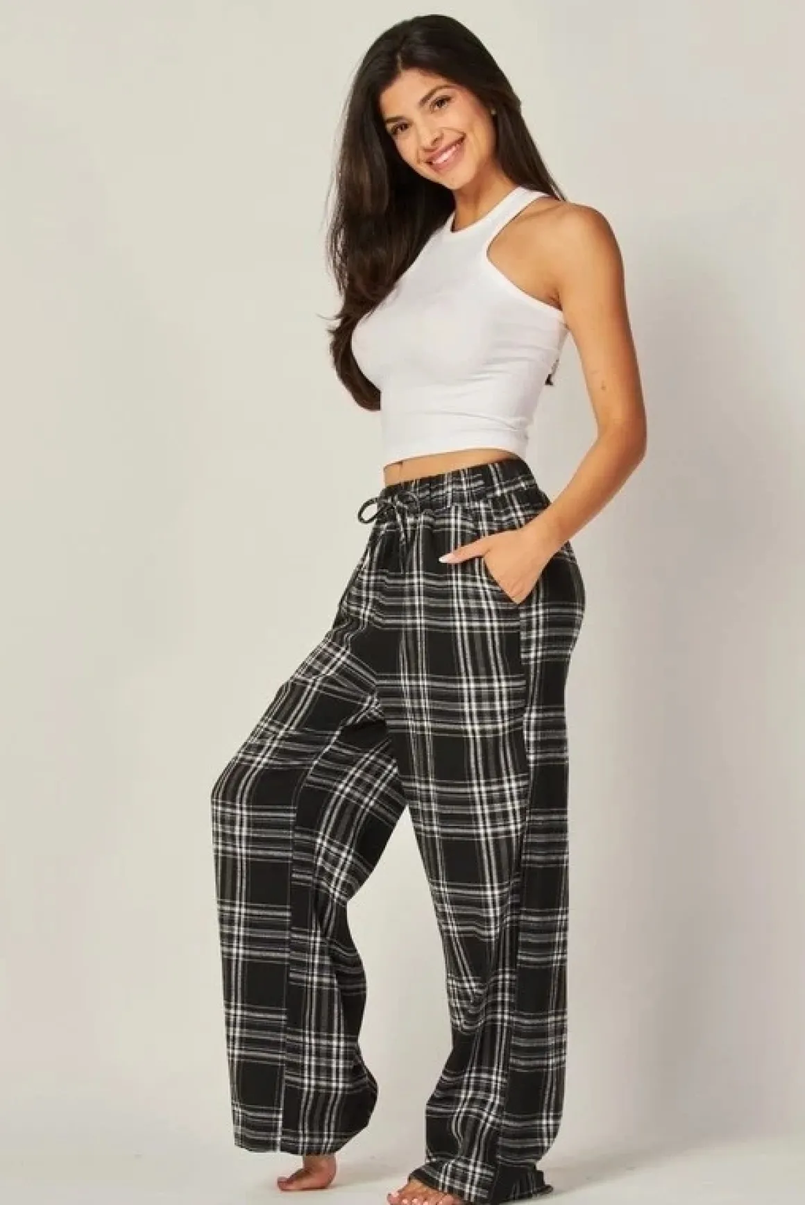 Love Poem Plaid Pajama Pants