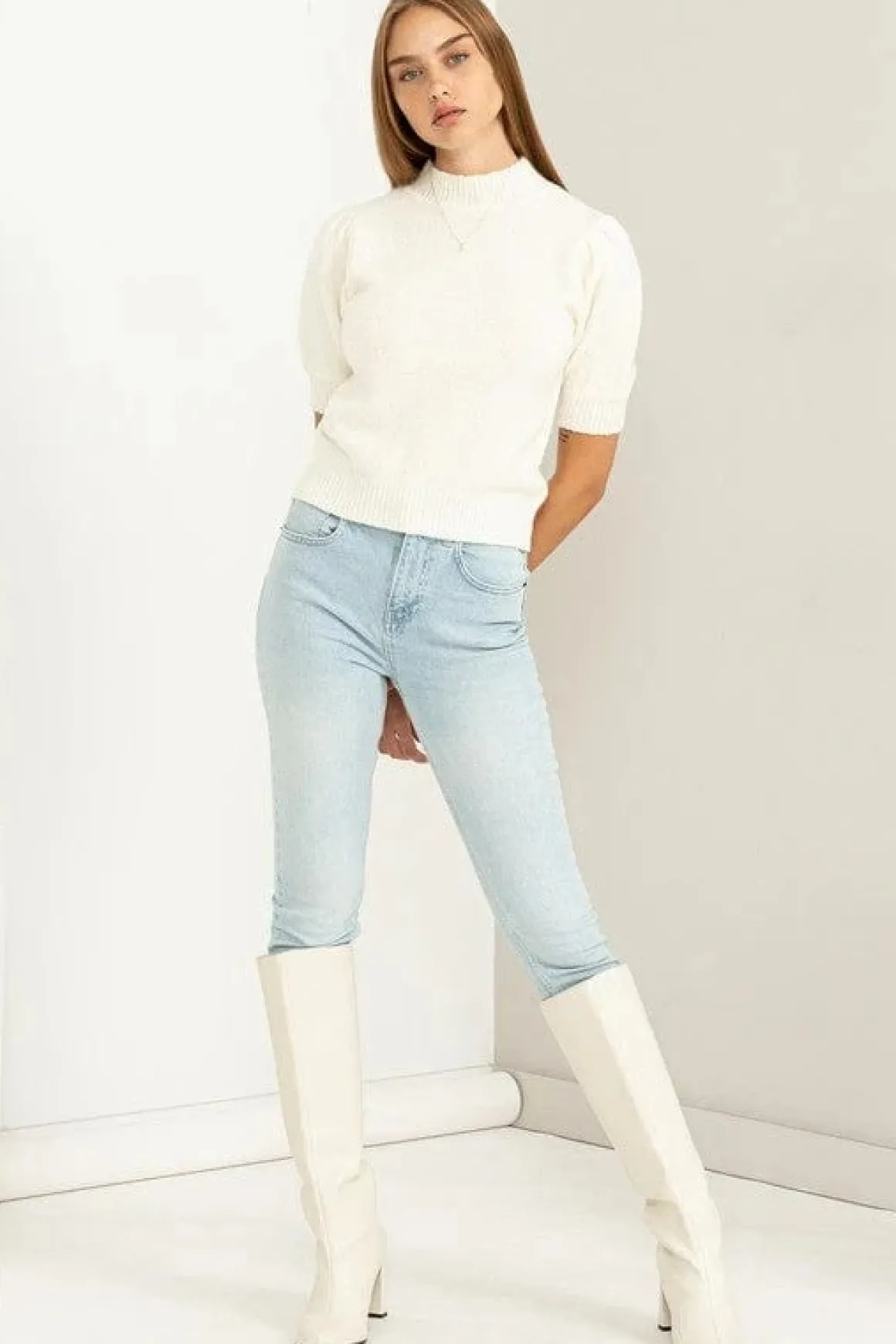lovely_embrace_puff_sleev_8.webp Lovely Embrace Puff Sleeve Sweater Top *Online Only*