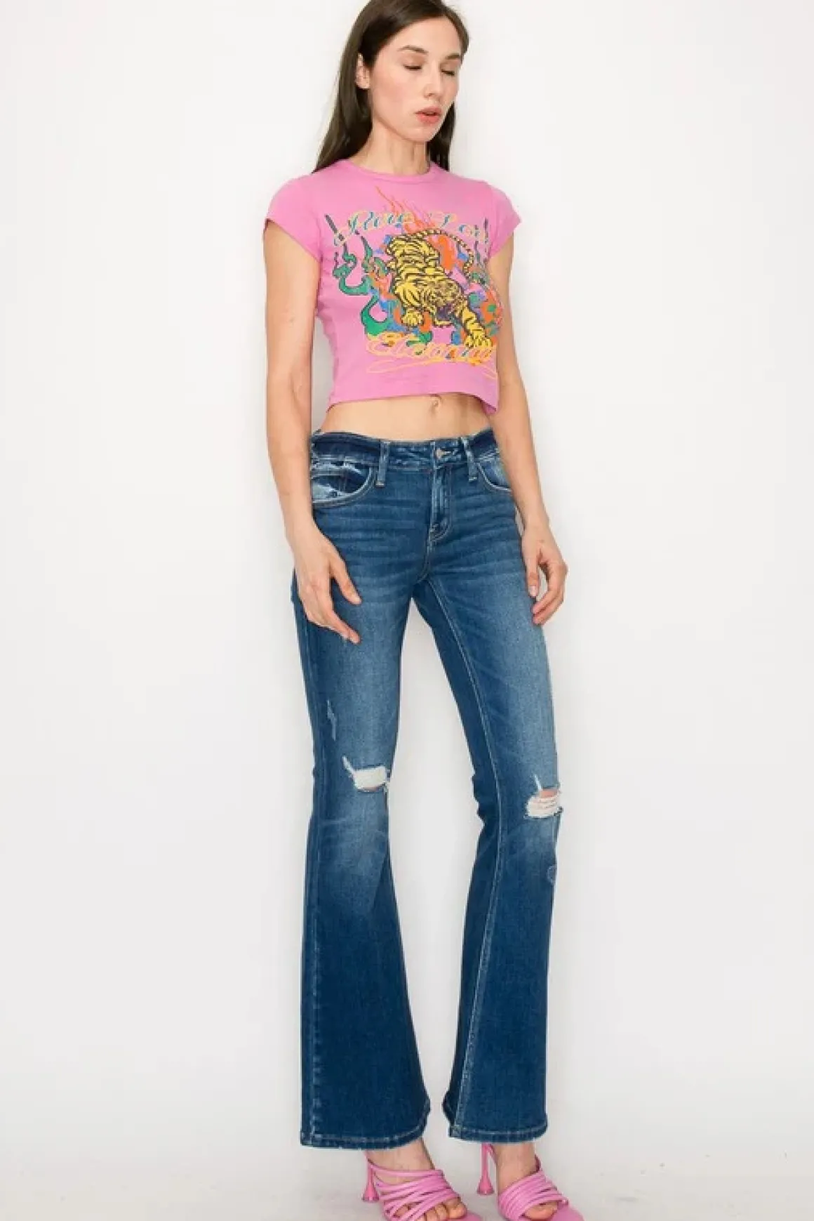 low_rise_stretch_vintage__7.webp Low Rise Stretch Vintage Flare Jeans *Online Only*
