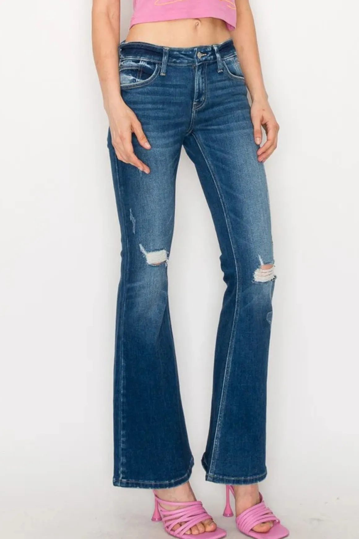 low_rise_stretch_vintage__8.webp Low Rise Stretch Vintage Flare Jeans *Online Only*