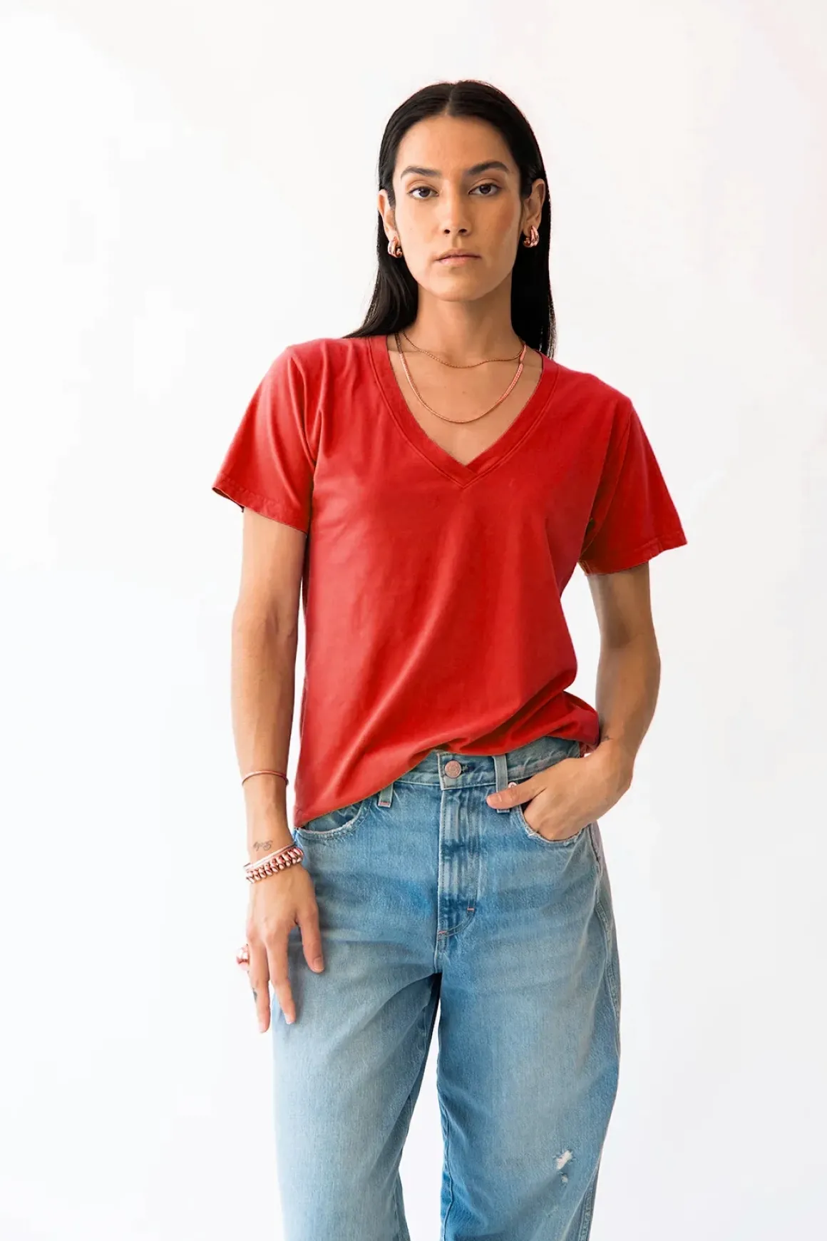 Mantra Boo V Neck Tee