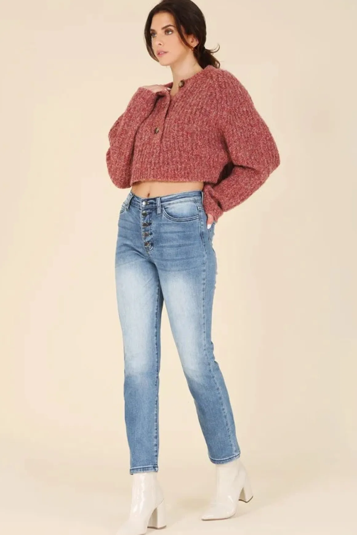 melange_half_button_sweat_16.webp Melange Half Button Sweater *Online Only*