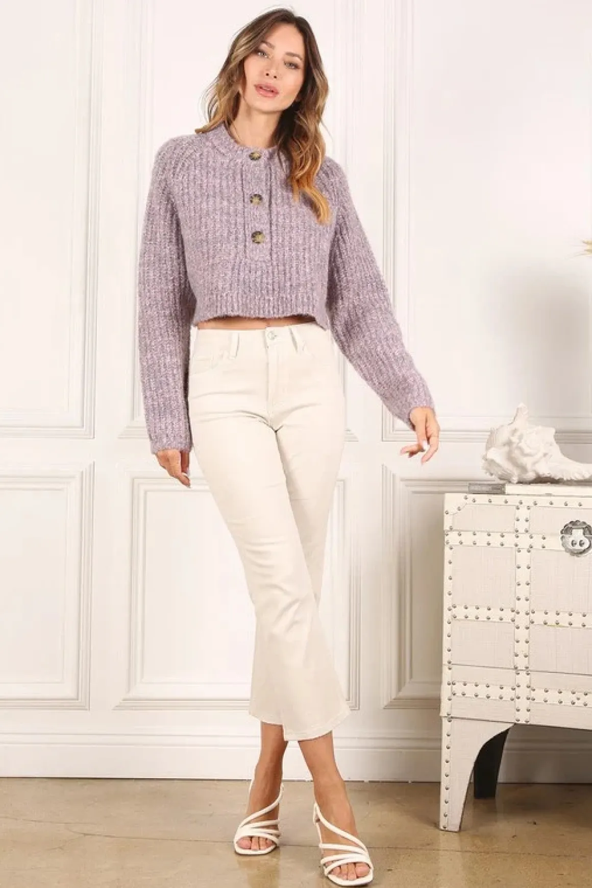 melange_half_button_sweat_9.webp Melange Half Button Sweater *Online Only*