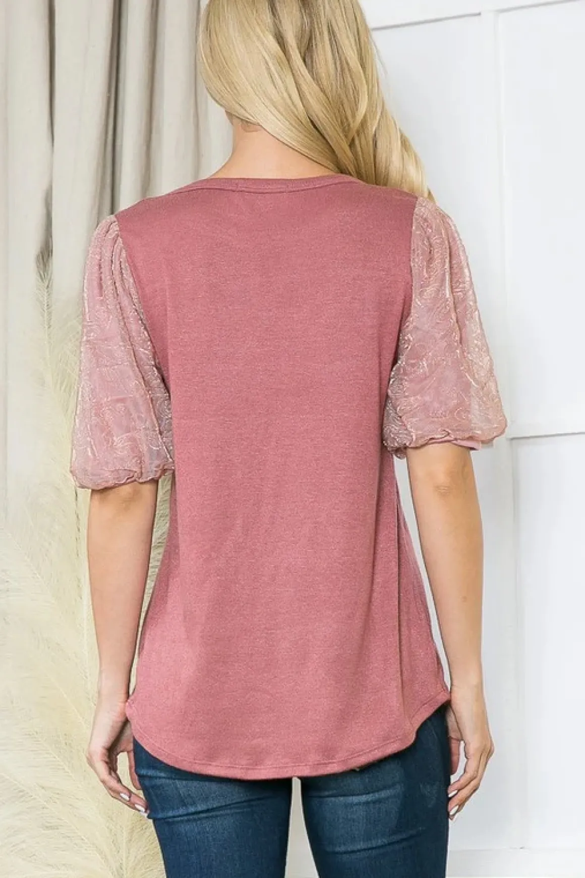 metallic_bubble_sleeve_to_17.webp Metallic Bubble Sleeve Top *Online Only*