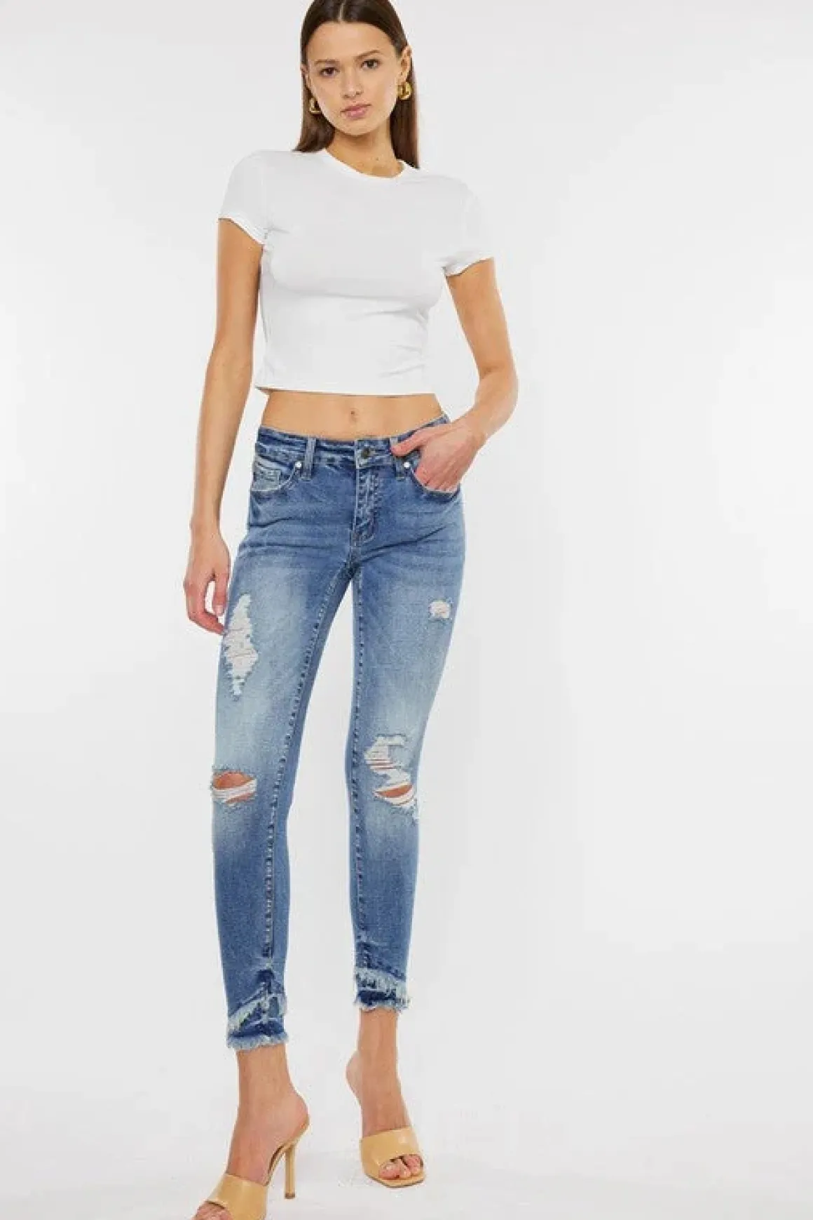 Mid Rise Ankle Skinny Jeans *Online Only*