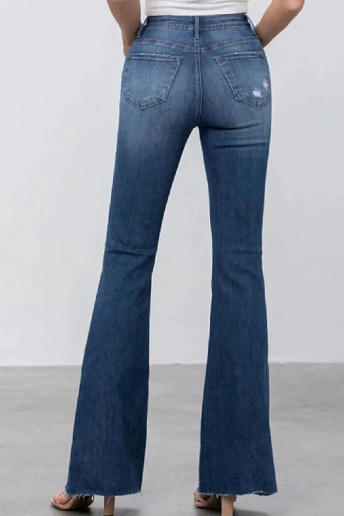 mid_rise_dark_wash_flare__8.webp Mid Rise Dark Wash Flare Jeans *Online Only*