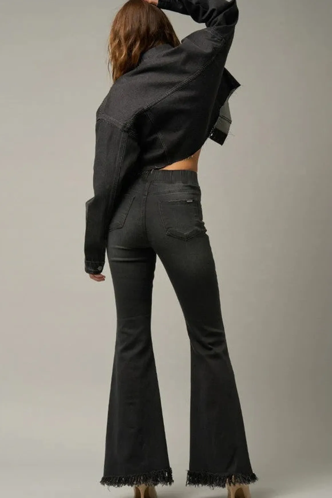 midrise_wide_elastic_band_5.webp MID-RISE WIDE ELASTIC BANDED FLARE JEANS *Online Only*