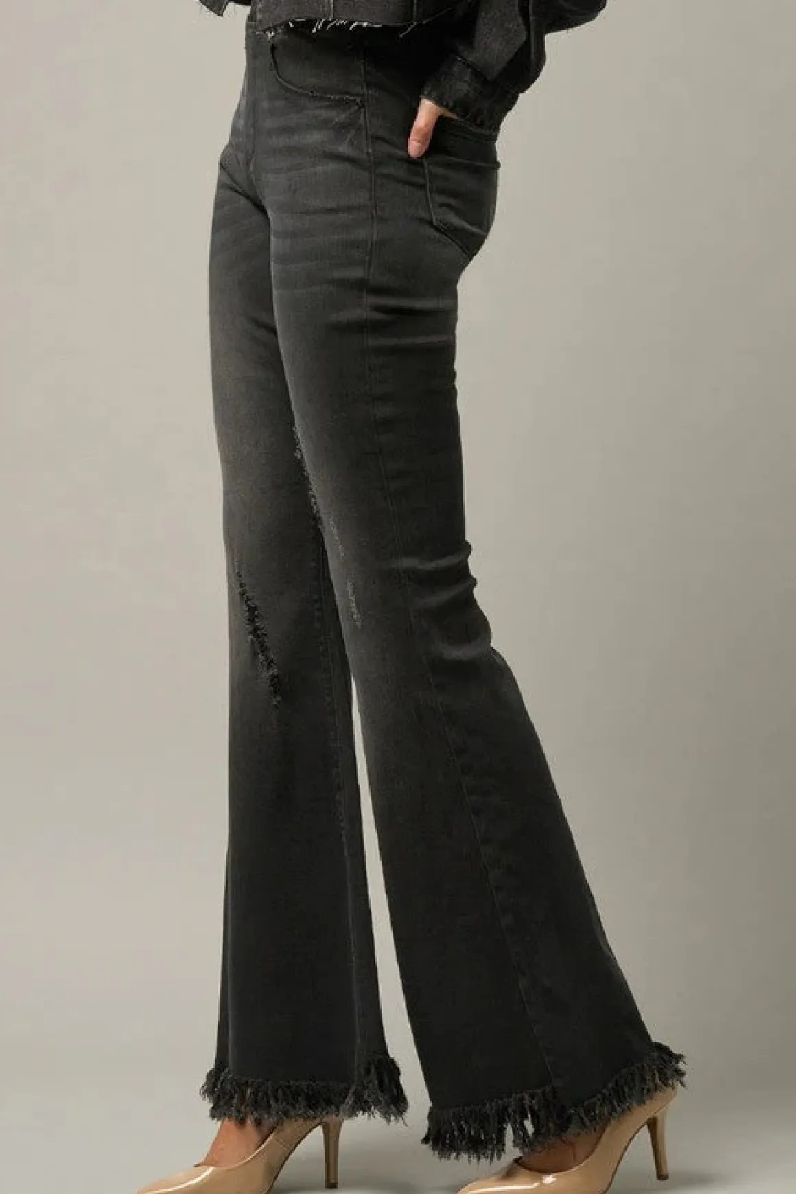 midrise_wide_elastic_band_7.webp MID-RISE WIDE ELASTIC BANDED FLARE JEANS *Online Only*