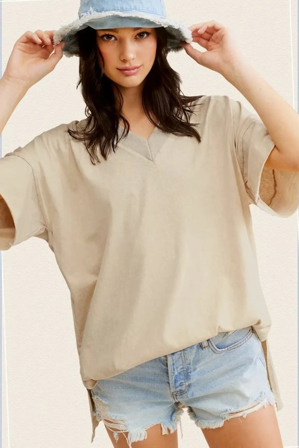 Mineral Washed Oversized Short Sleeve T-Shirt *Online Only*