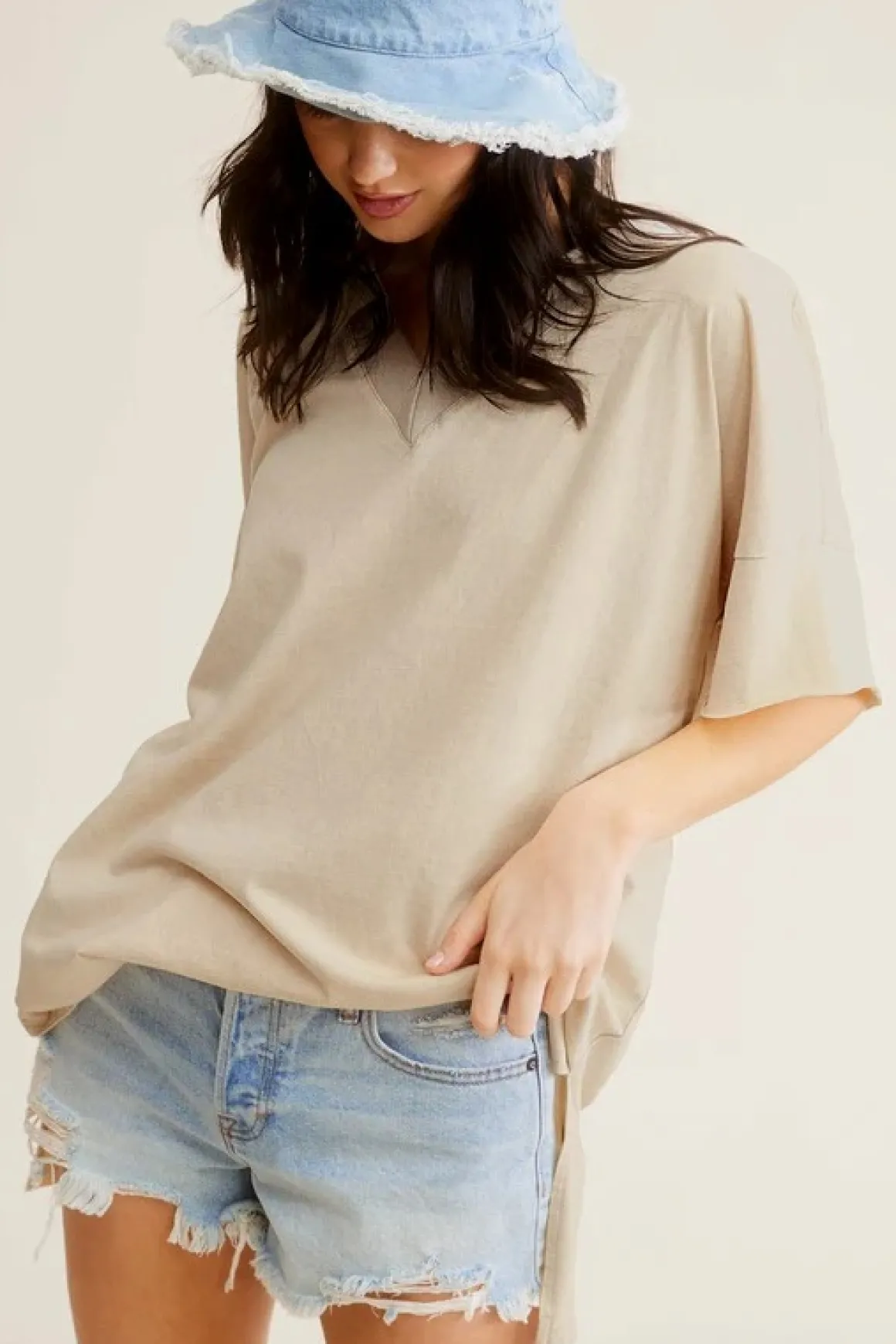 Mineral Washed Oversized Short Sleeve T-Shirt *Online Only*