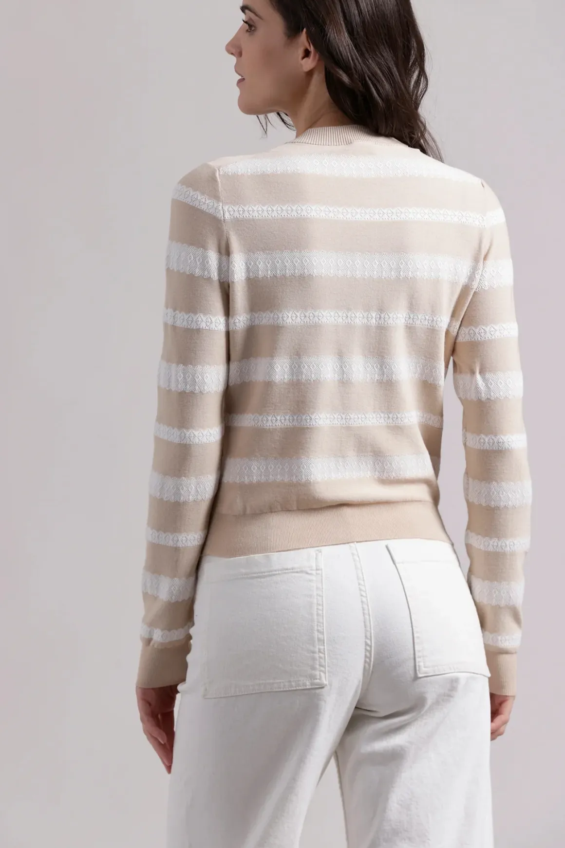 minnie_rose_lace_striped__2.webp Minnie Rose Lace Striped Cardigan