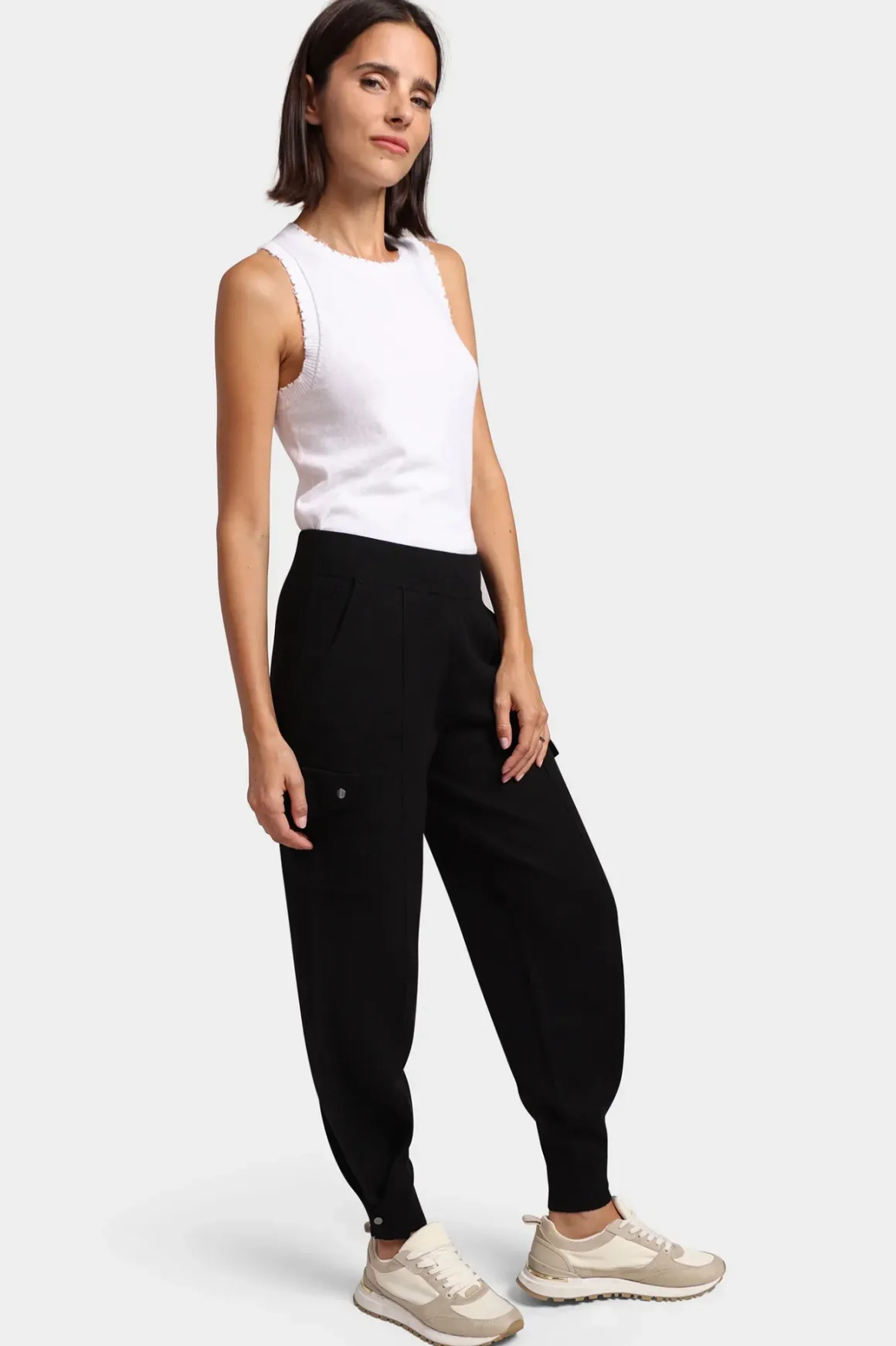 Minnie Rose Pleated Snap Leg Cargo Pant
