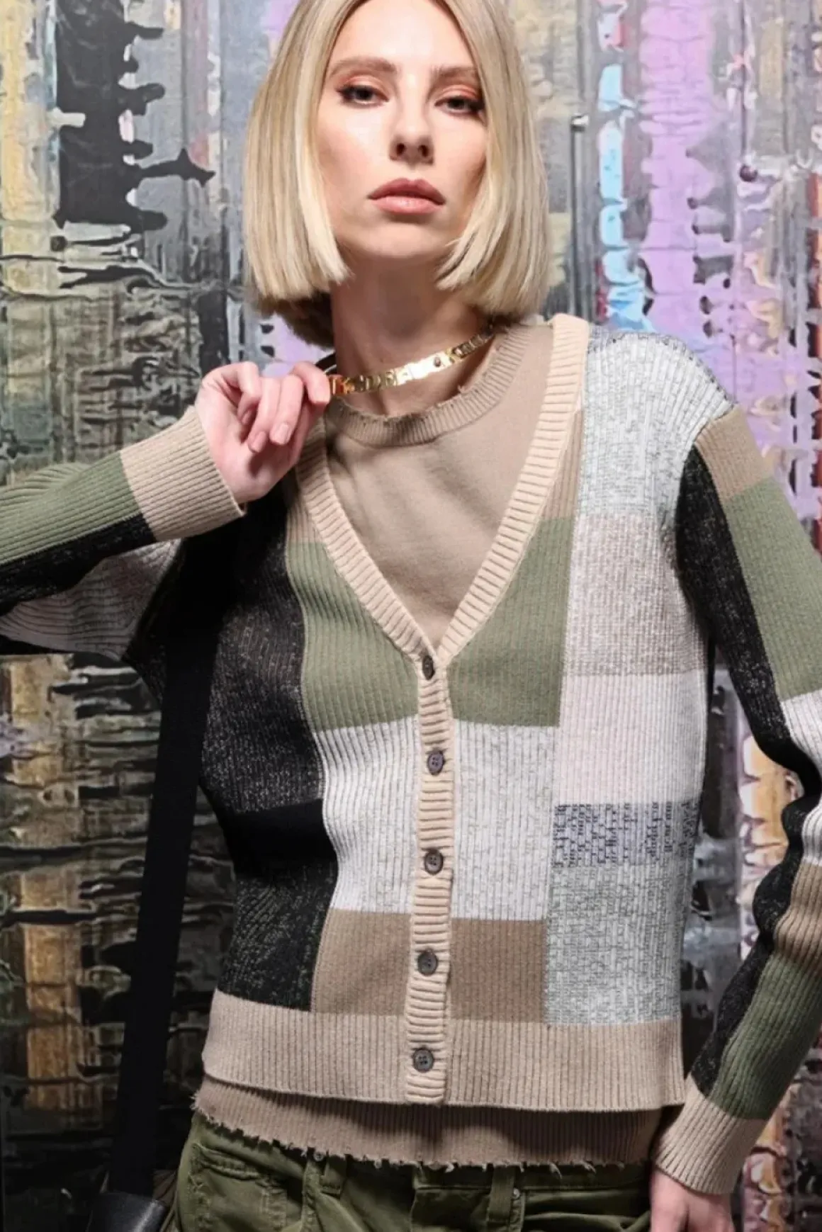 Minnie Rose Ribbed V Neck Cardigan *FINAL SALE*