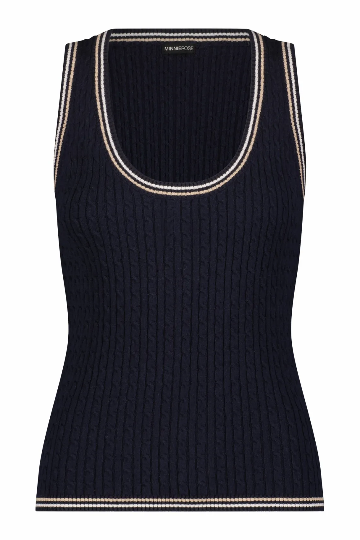 Minnie Rose Scoop Neck Tank
