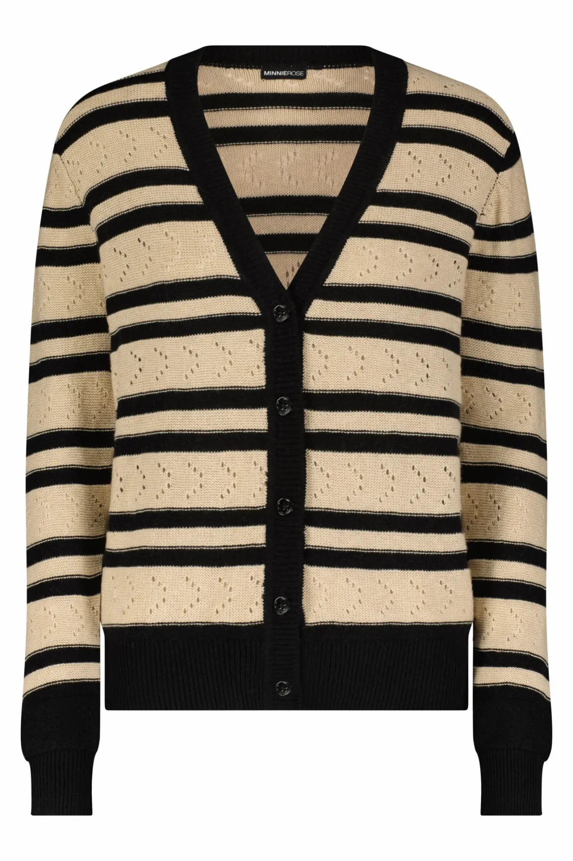 minnie_rose_striped_point_4.webp Minnie Rose Striped Pointelle Cardigan
