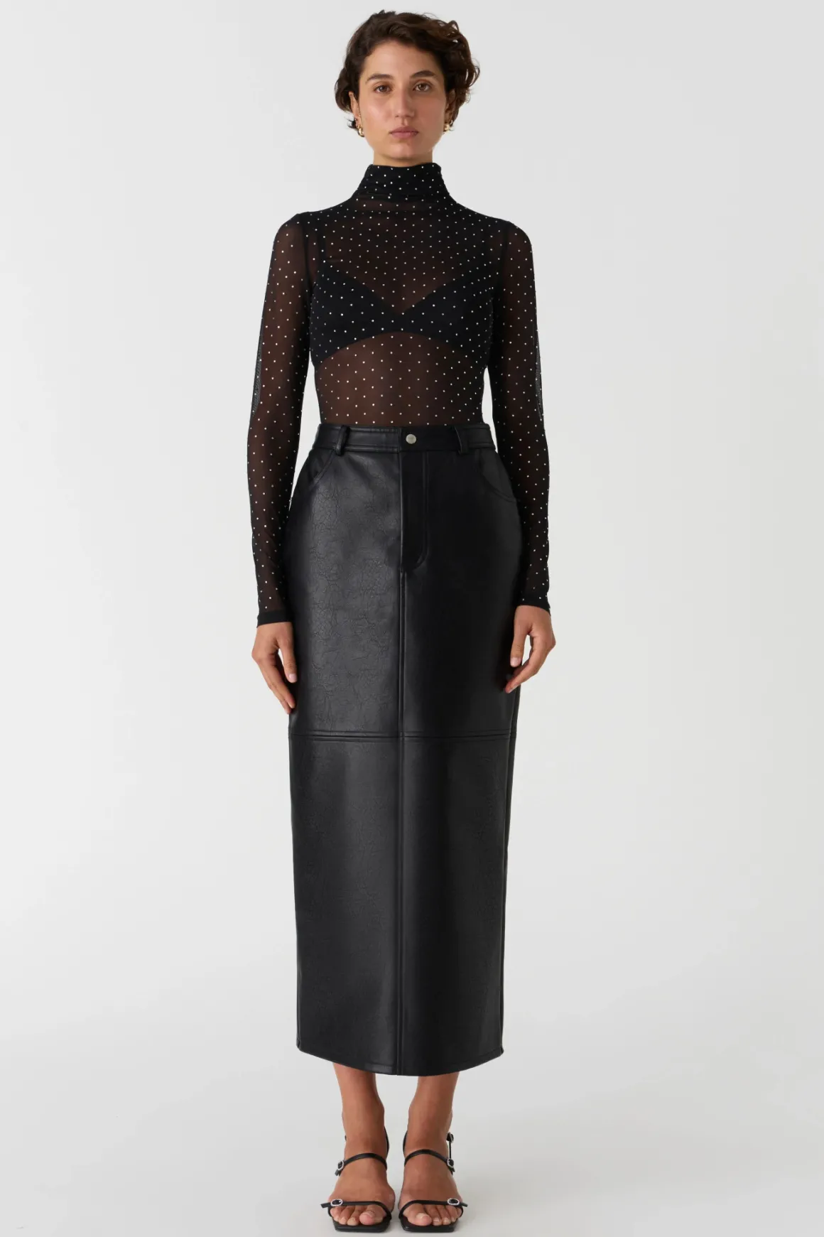 Misha Sandra Studded Top