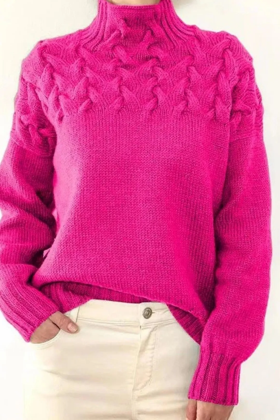 Mock Neck Knit Sweater *Online Only*
