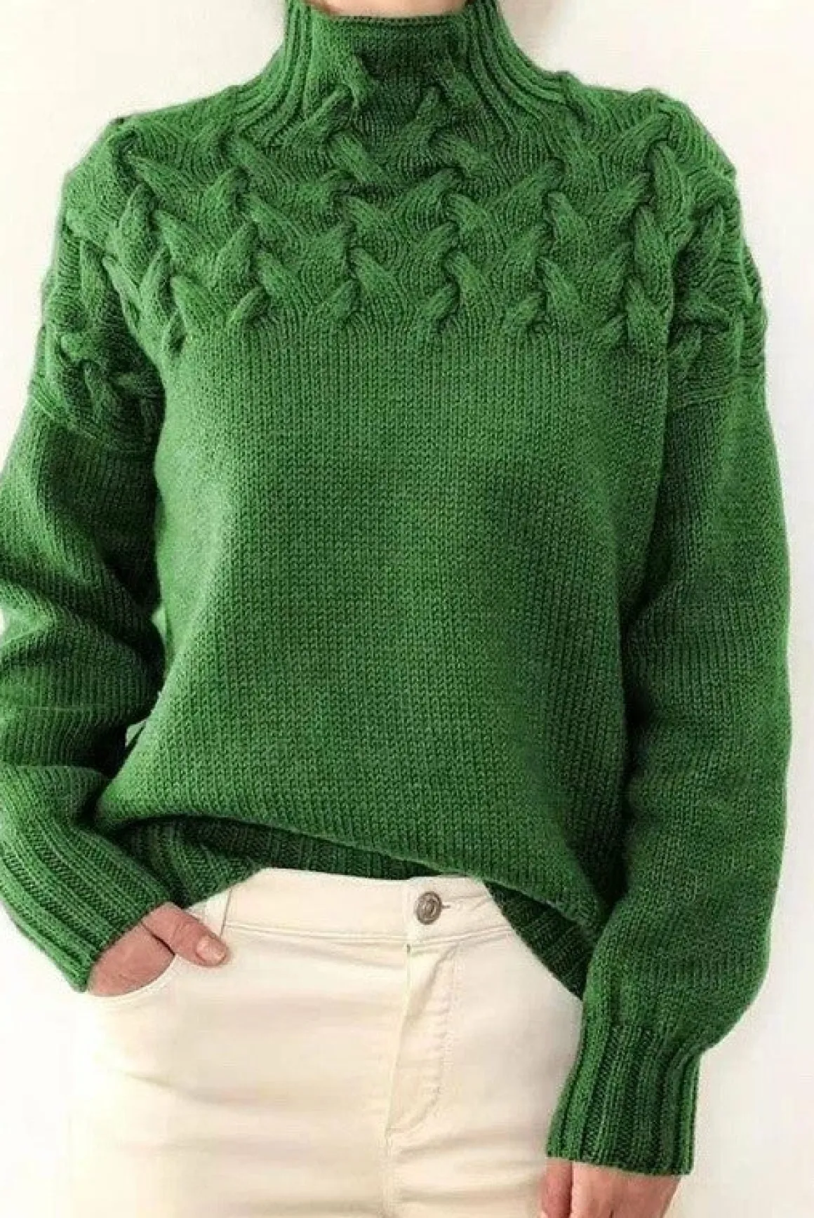 Mock Neck Knit Sweater *Online Only*