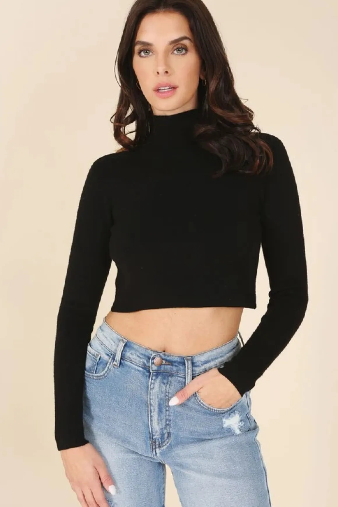 mock_neck_lace_up_back_to_2.webp Mock Neck Lace Up Back Top *Online Only*