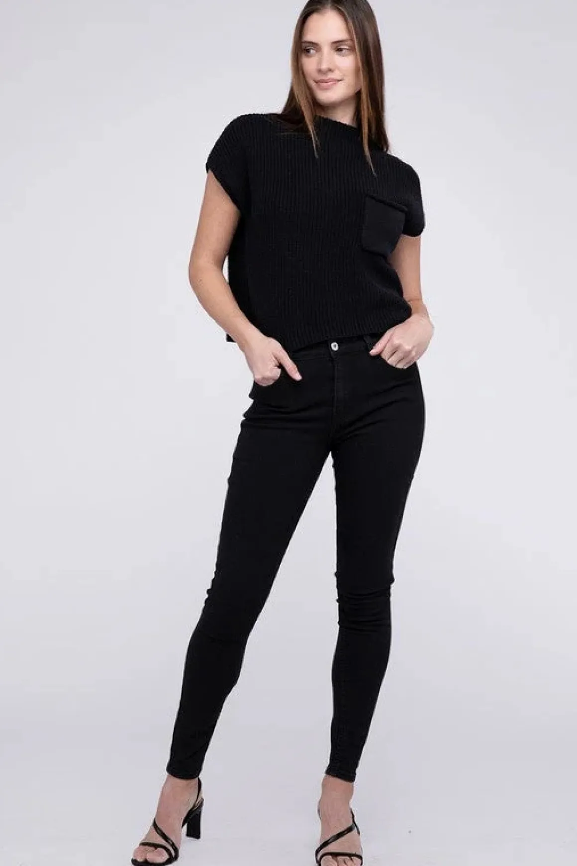 mock_neck_short_sleeve_cr_15.webp Mock Neck Short Sleeve Cropped Sweater *Online Only*