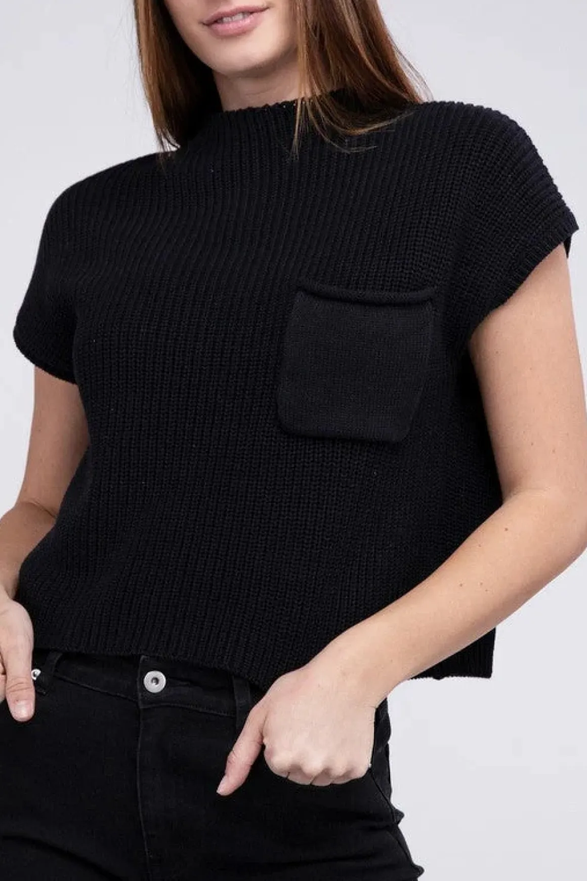 mock_neck_short_sleeve_cr_16.webp Mock Neck Short Sleeve Cropped Sweater *Online Only*