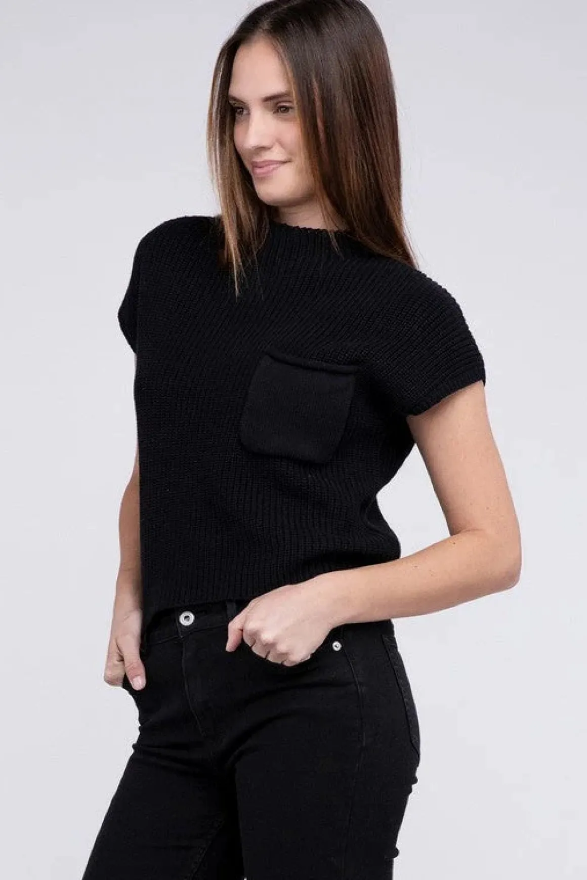 mock_neck_short_sleeve_cr_19.webp Mock Neck Short Sleeve Cropped Sweater *Online Only*