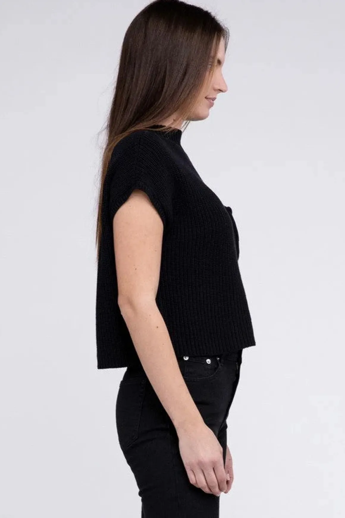 mock_neck_short_sleeve_cr_21.webp Mock Neck Short Sleeve Cropped Sweater *Online Only*