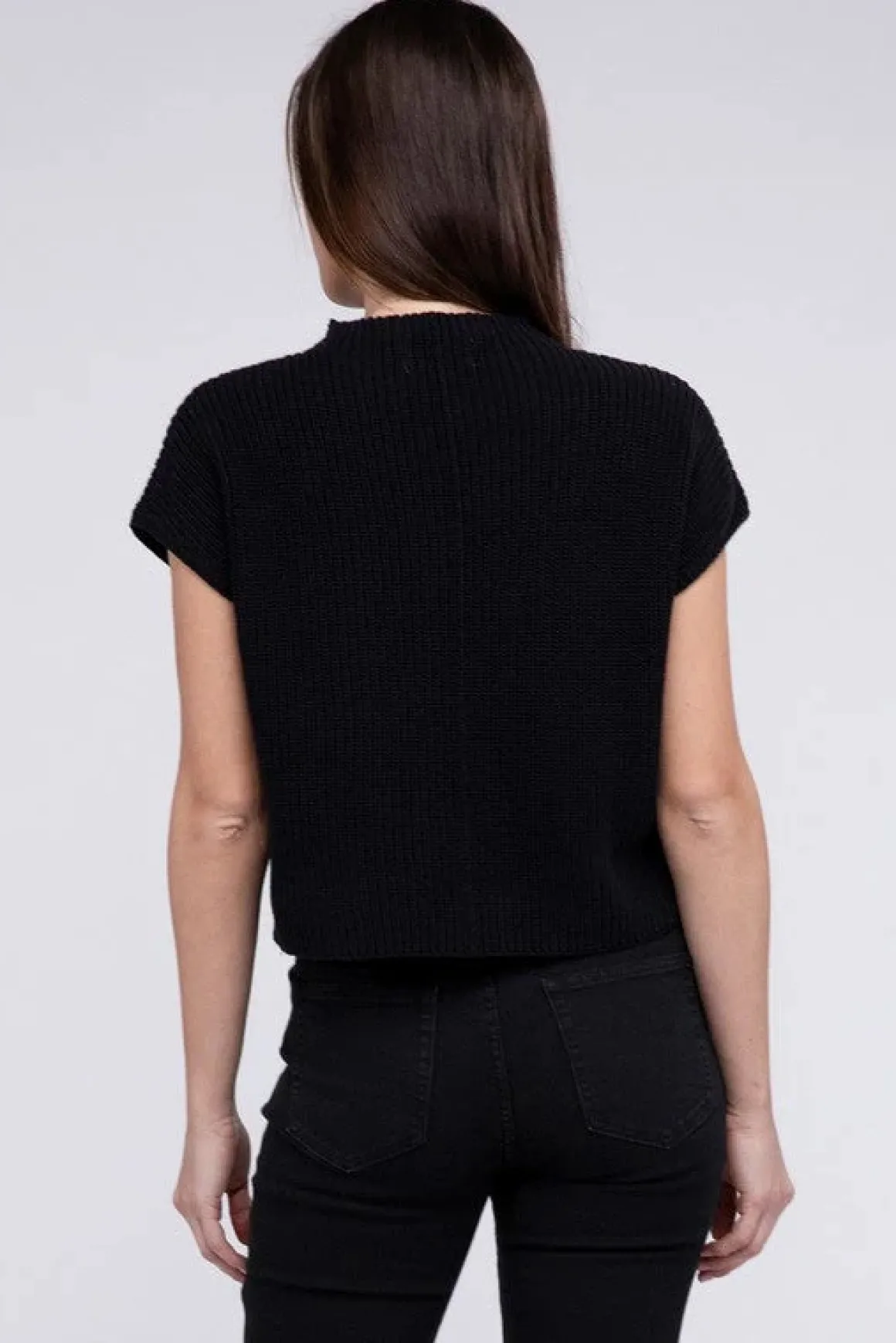 mock_neck_short_sleeve_cr_22.webp Mock Neck Short Sleeve Cropped Sweater *Online Only*