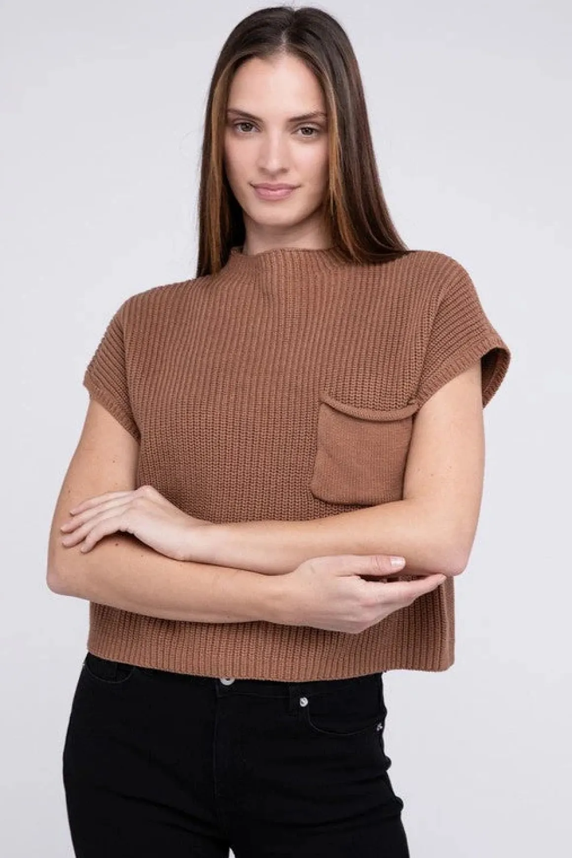 mock_neck_short_sleeve_cr_25.webp Mock Neck Short Sleeve Cropped Sweater *Online Only*