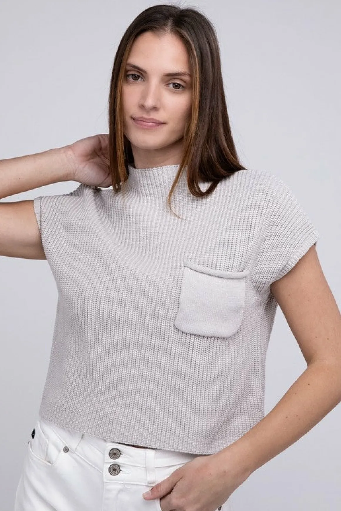 mock_neck_short_sleeve_cr_48.webp Mock Neck Short Sleeve Cropped Sweater *Online Only*