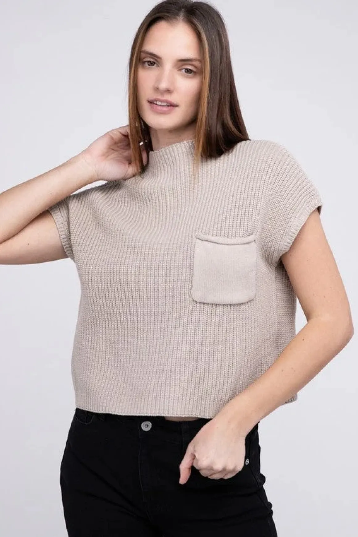 mock_neck_short_sleeve_cr_50.webp Mock Neck Short Sleeve Cropped Sweater *Online Only*