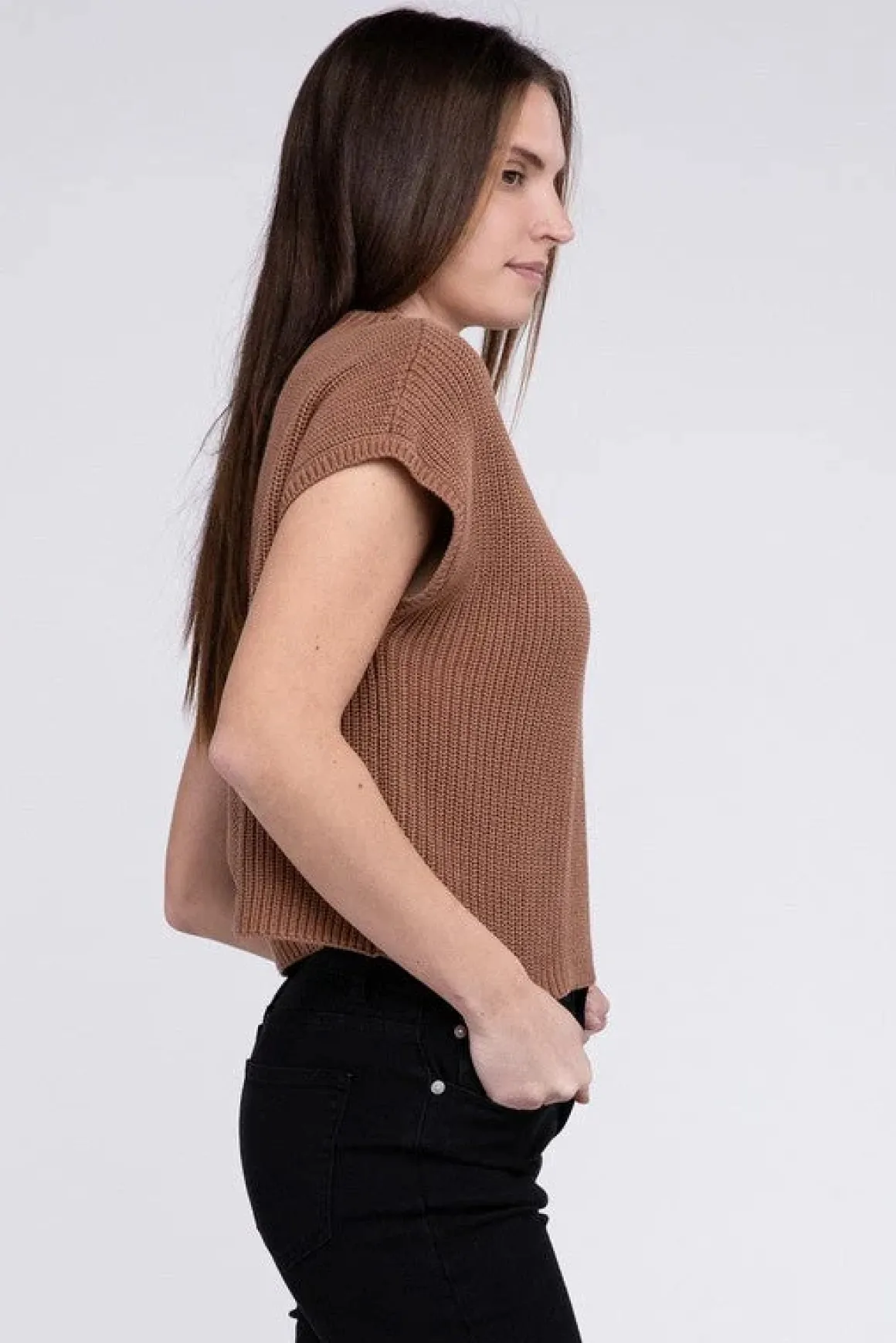 mock_neck_short_sleeve_cr_52.webp Mock Neck Short Sleeve Cropped Sweater *Online Only*